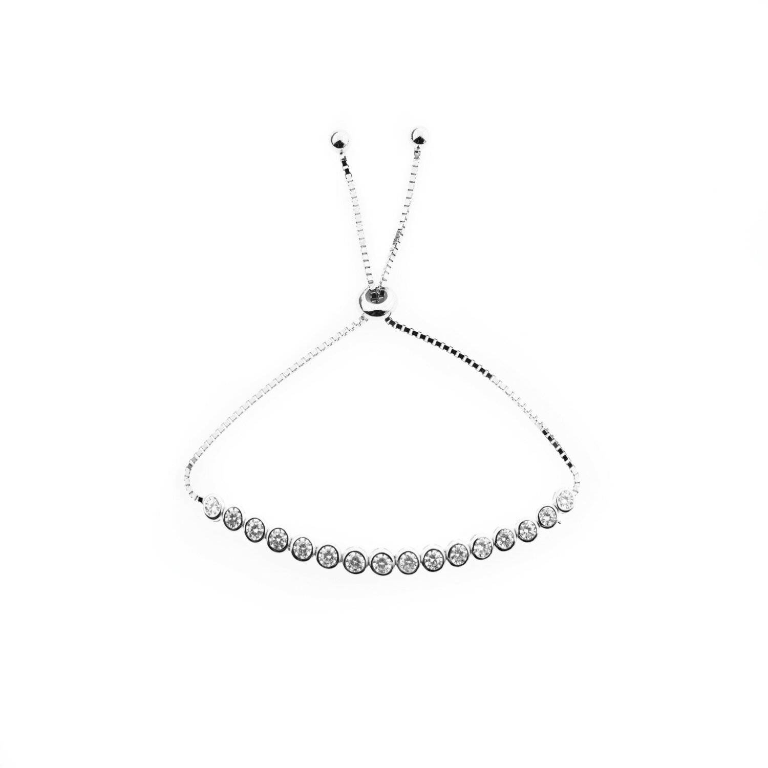 Silberarmband Einstellbar Kettenarmband für Frauen Silber 925