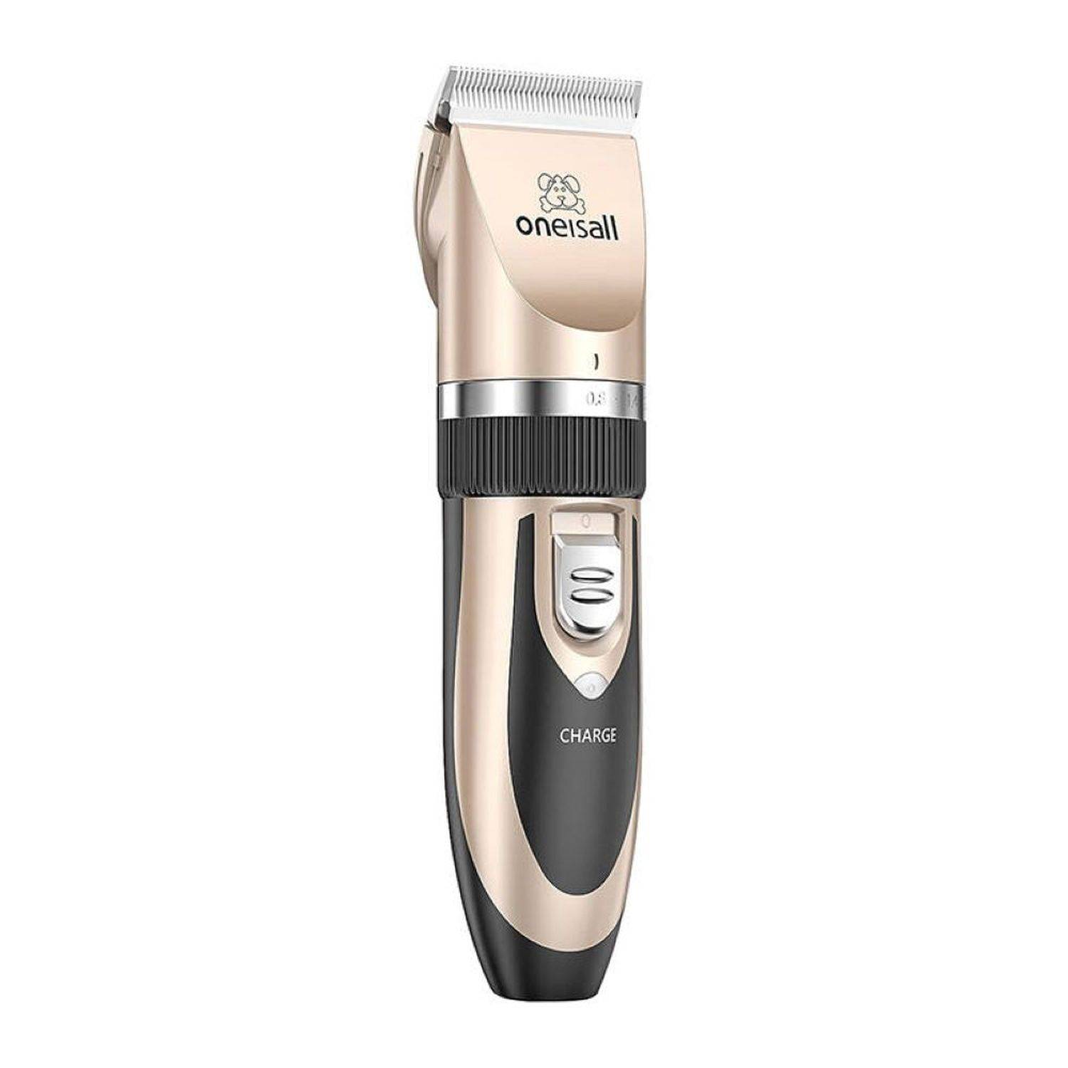 Trimmer, Oneisall P2 Haarschneidemaschine für Hunde, Geräuschpegel: 50dB, Felltrimmer Gold
