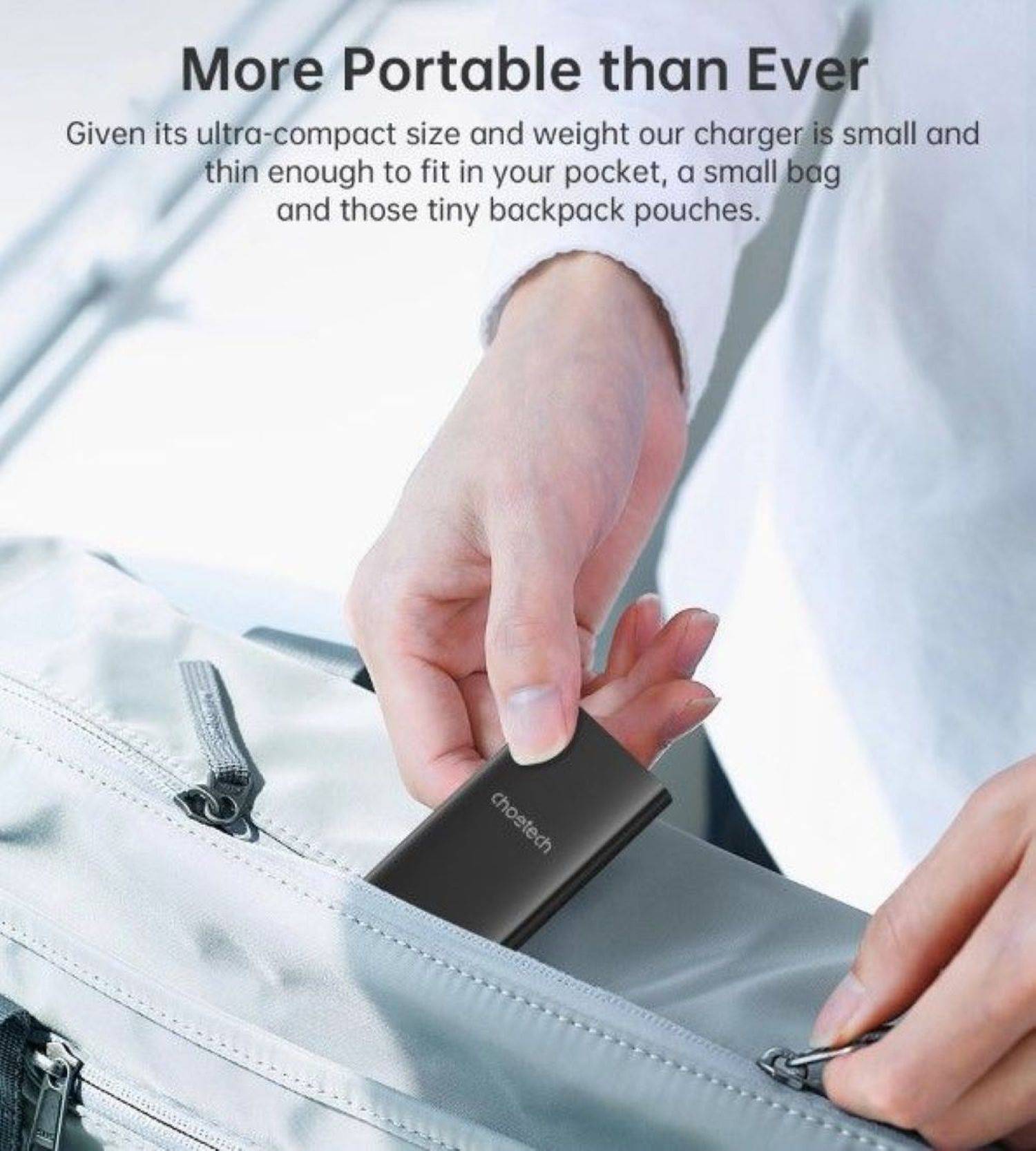 Choetech Schnellladegerät mit Länderadapter, Fast Charger (67W) , USB-C + USB-A Output 45W + 10.5W Schwarz