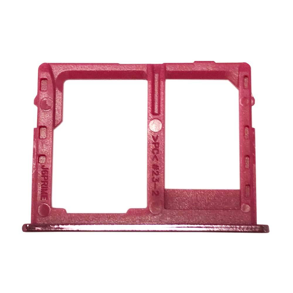 Simkarten Halter für Samsung Galaxy J4 Plus J415F 2018 Card Tray SD Rose Rot Zubehör Ersatz