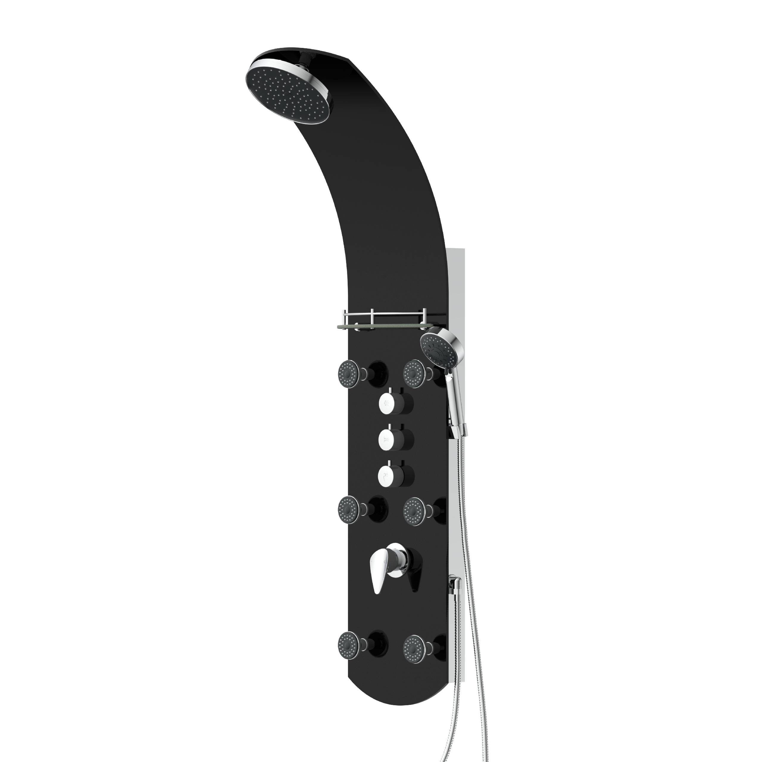 KARIBIK Duschpaneel, Schwarz