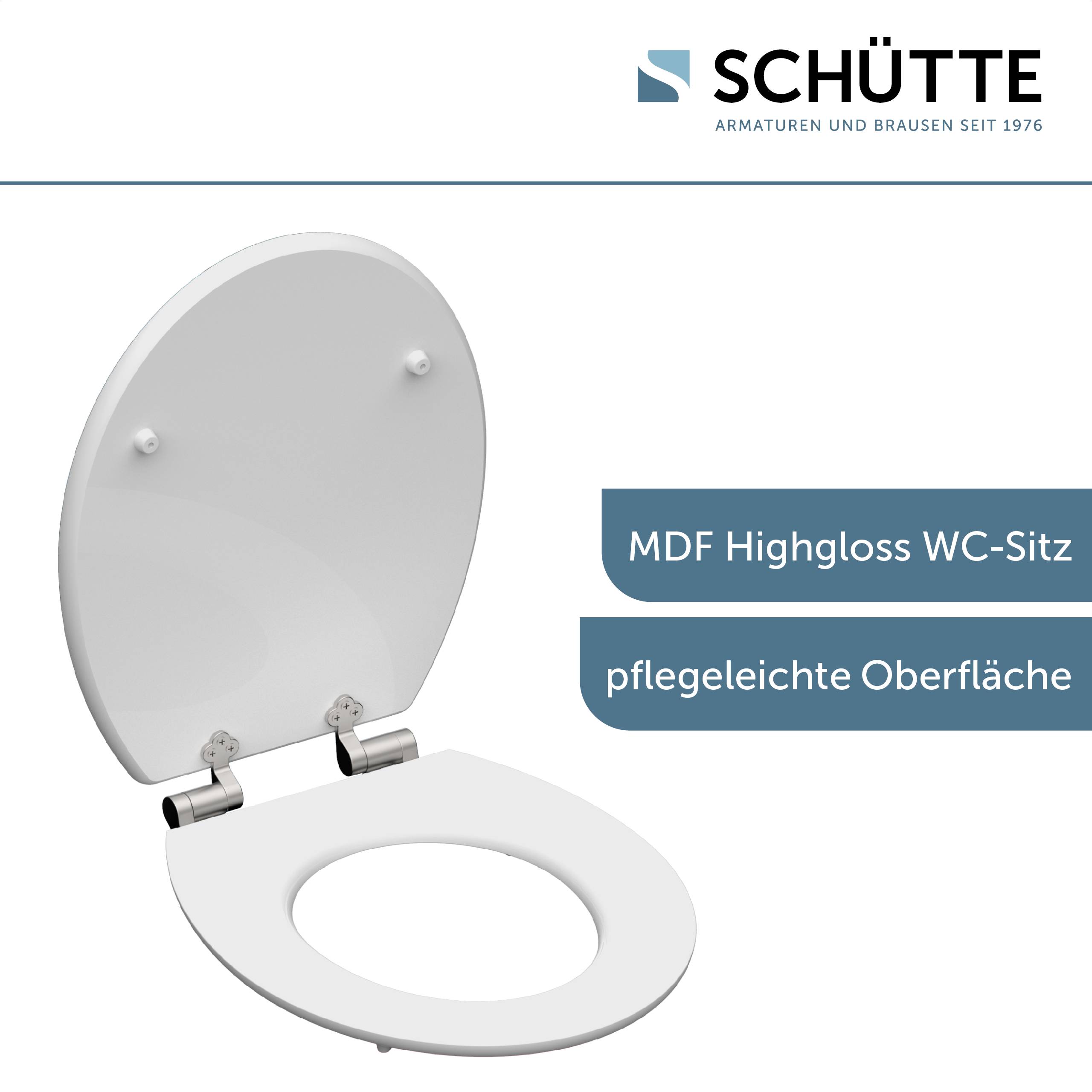 MDF HG WC-Sitz SHELL HEART, mit Absenkautomatik