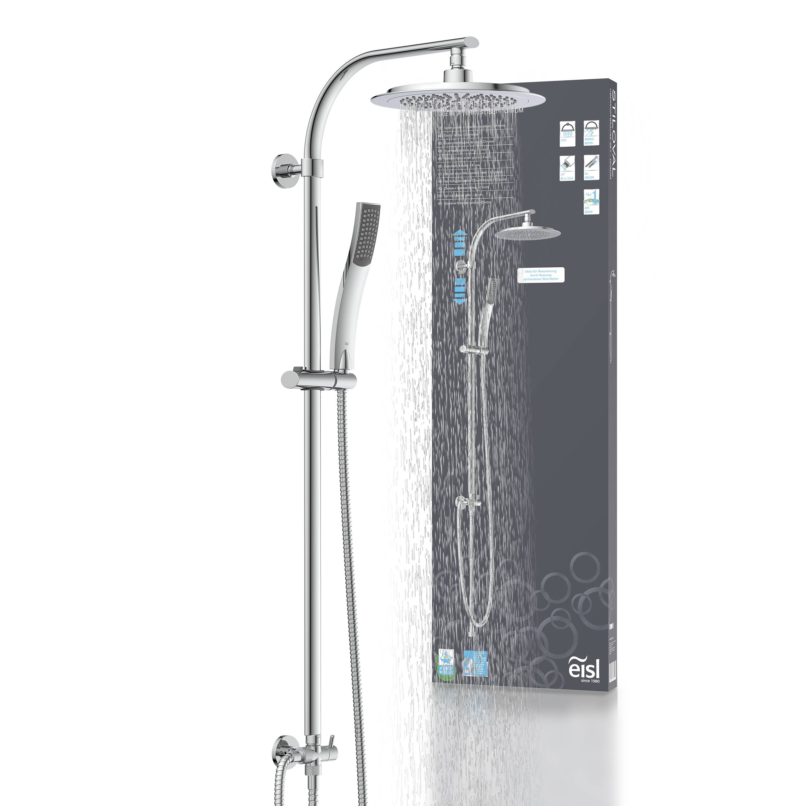 STILOVAL Überkopfbrause-Set, Chrom