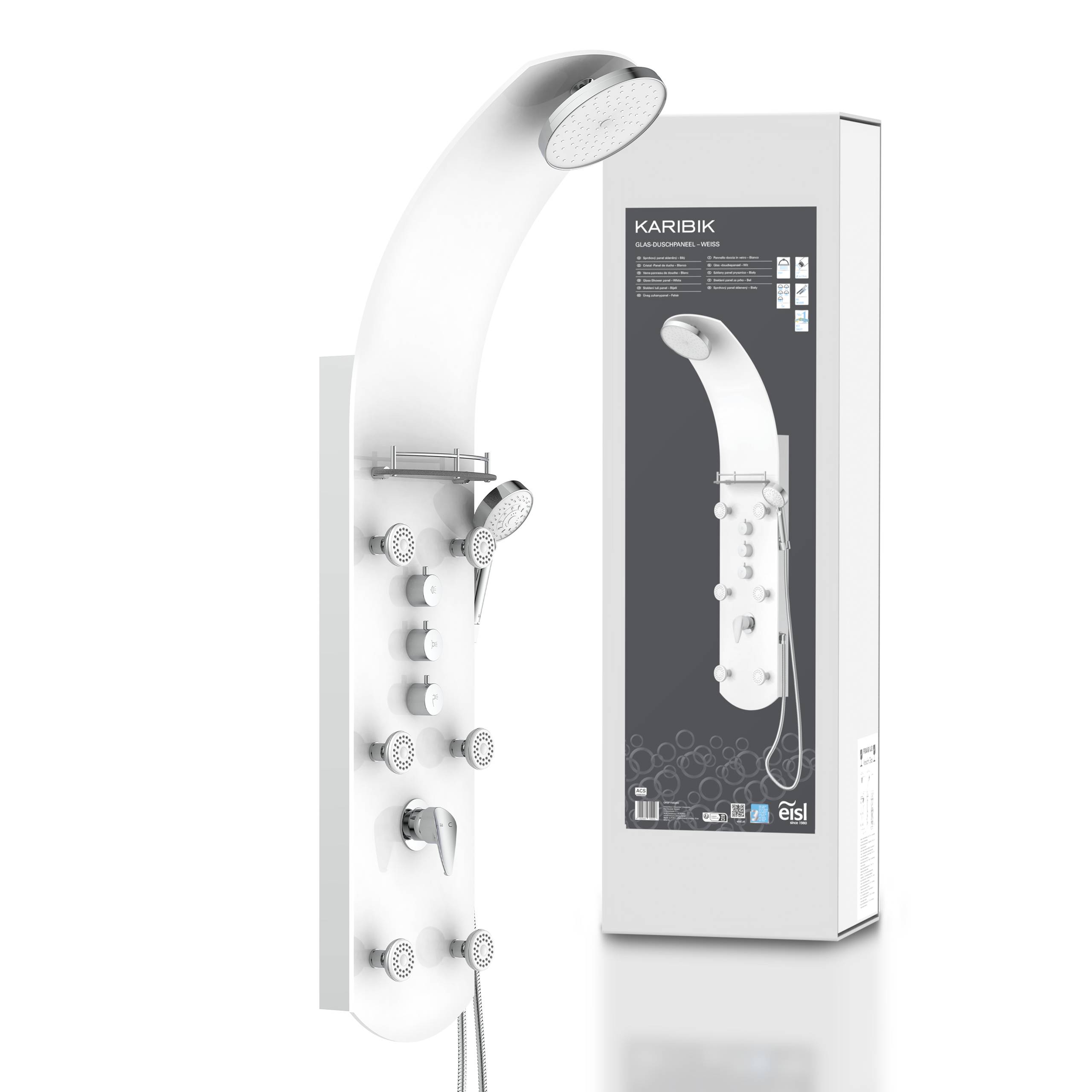 KARIBIK Duschpaneel, Weiß