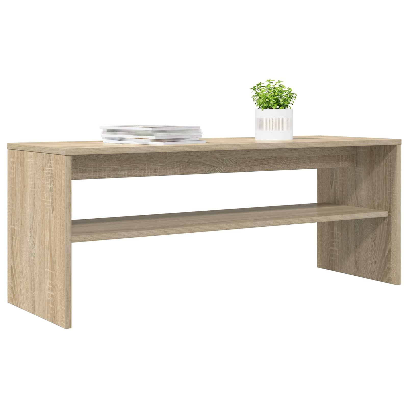 vidaXL TV-Schränk Sonoma-Eiche 100 x 35 x 40 cm Holzwerkstoff