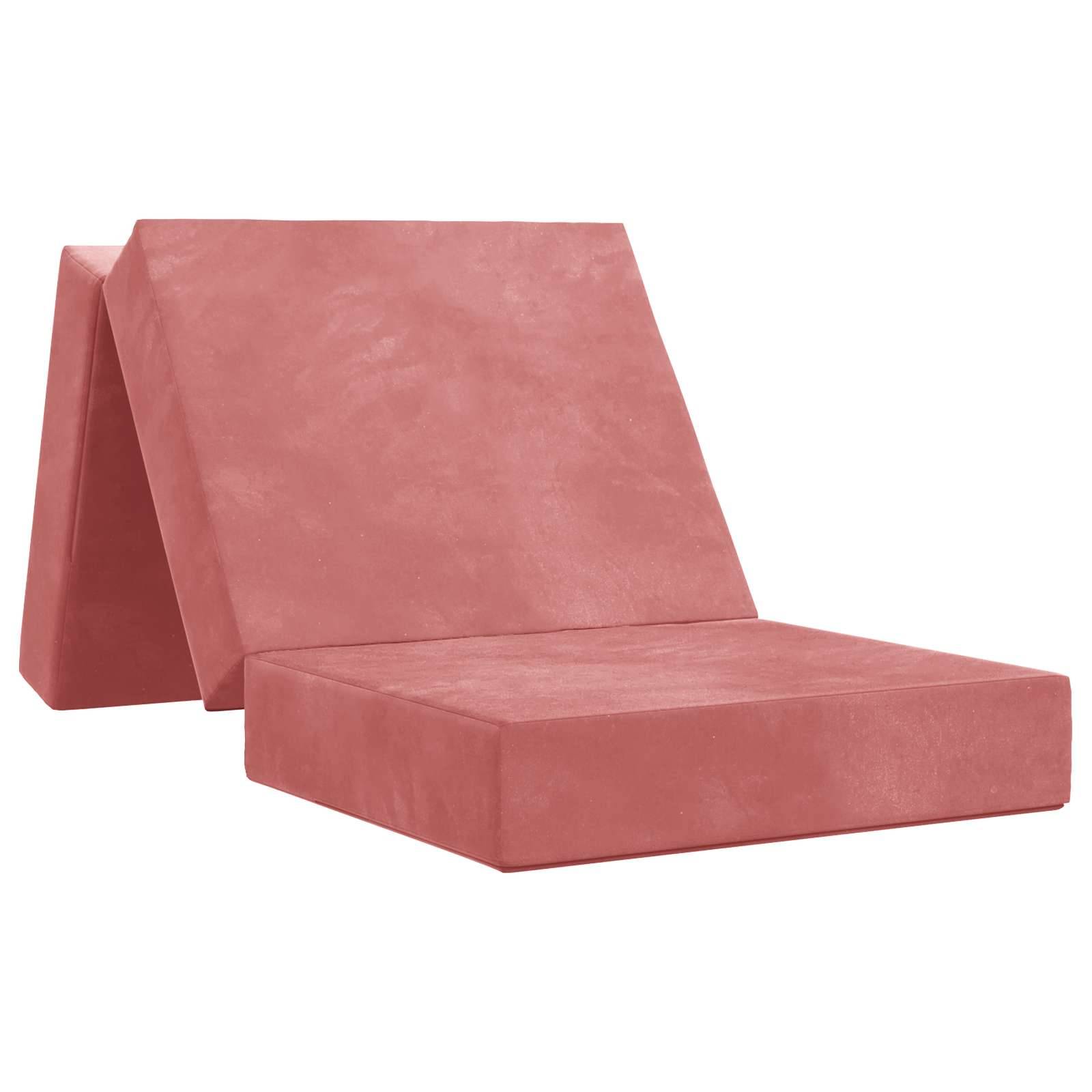 vidaXL Klappsofa Bett 90 x 67 x 45 cm Rosa