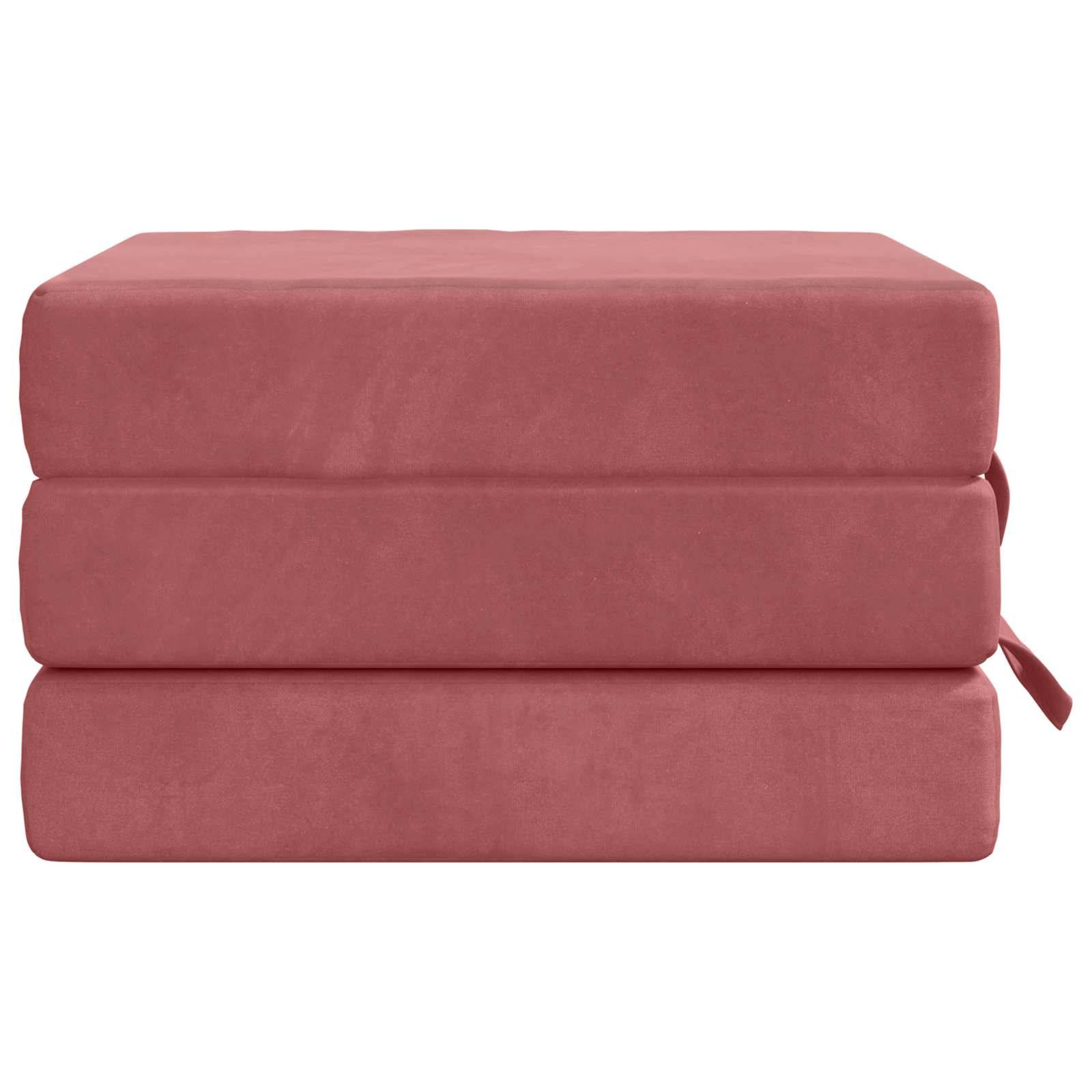 vidaXL Klappsofa Bett 90 x 67 x 45 cm Rosa