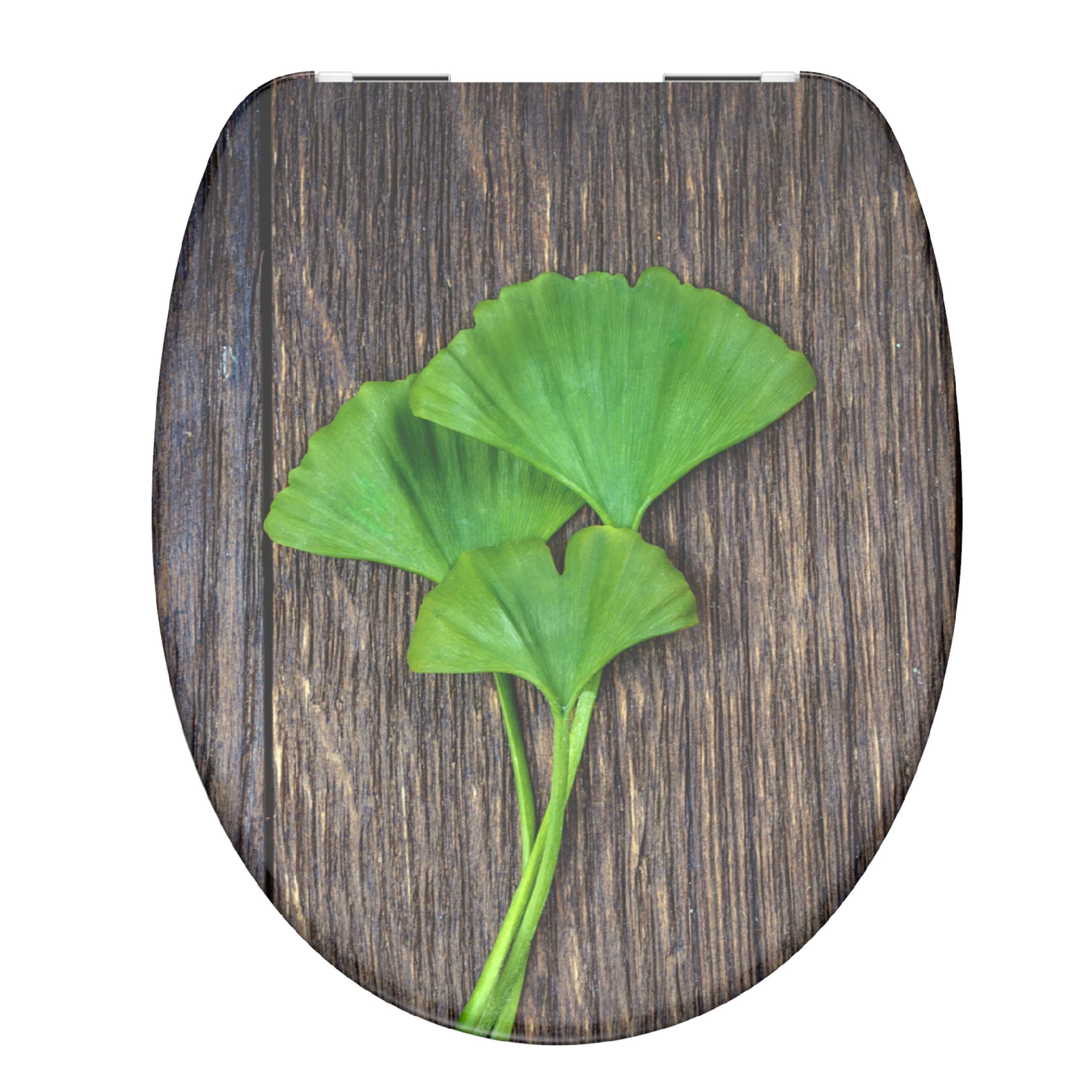Duroplast WC-Sitz GINGKO&WOOD, mit Absenkautomatik