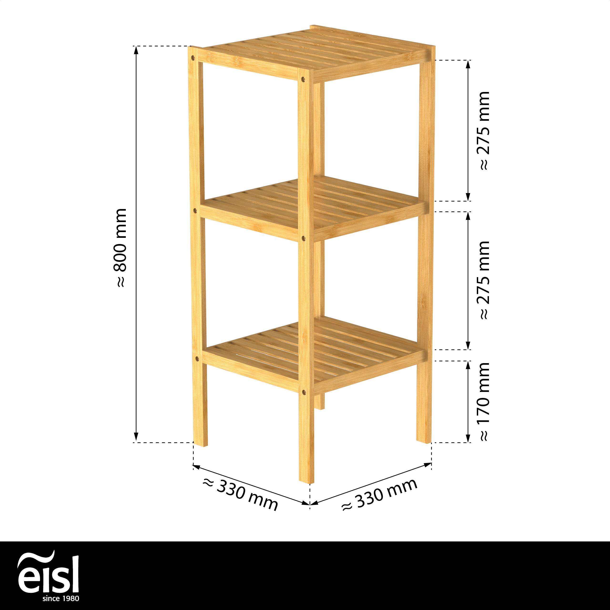 Bambus Regal, mit 3 Fächern