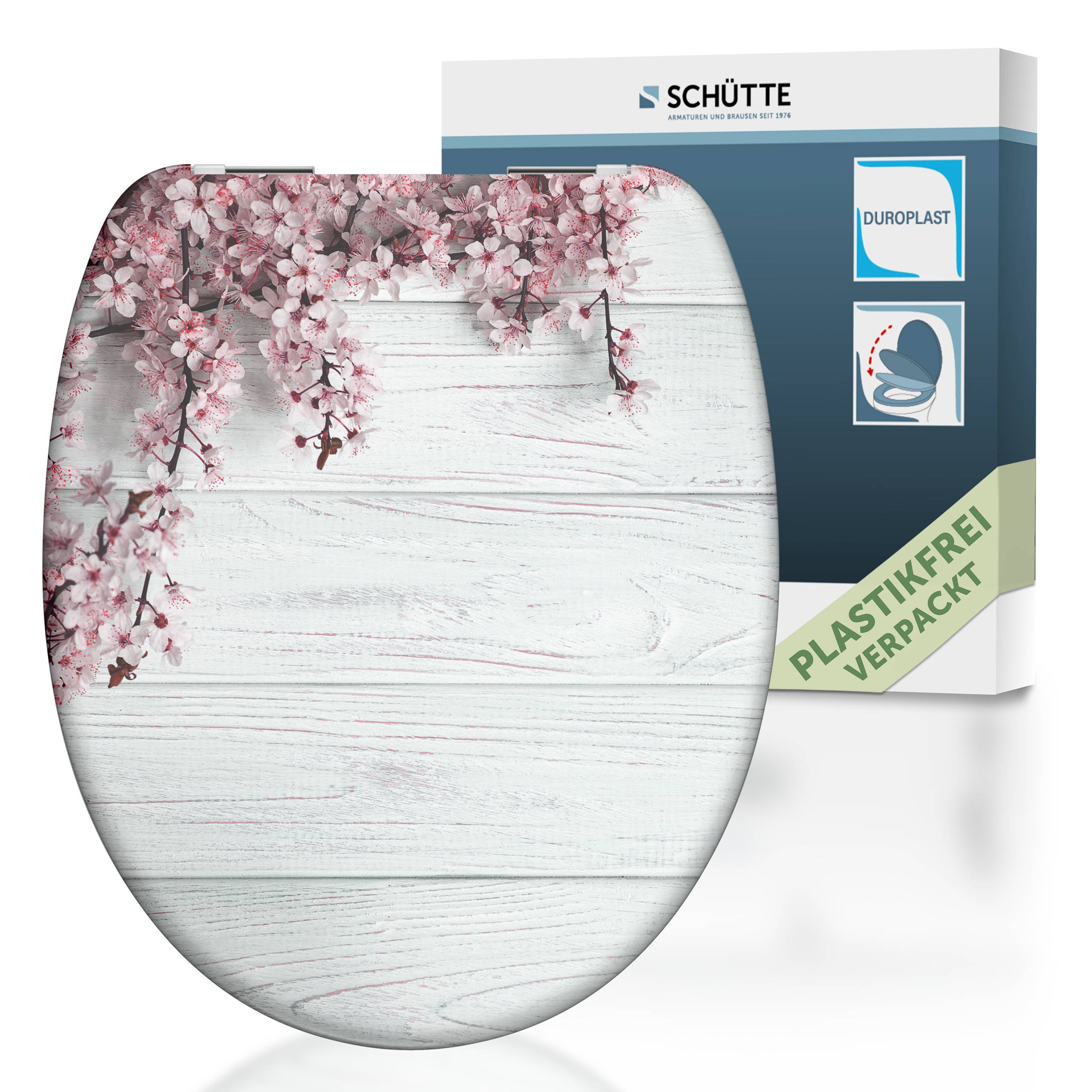 Duroplast WC-Sitz FLOWERS&WOOD, mit Absenkautomatik