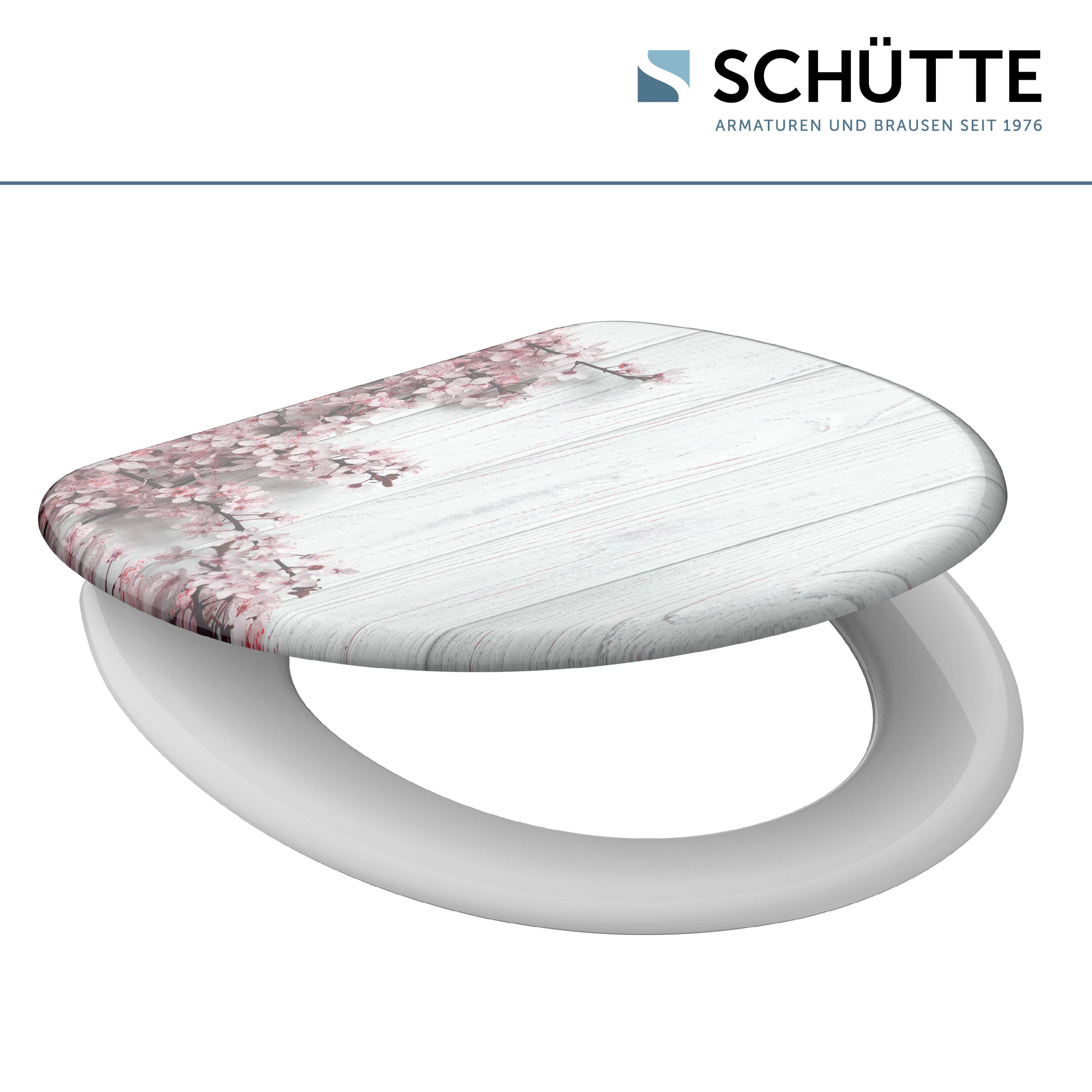 Duroplast WC-Sitz FLOWERS&WOOD, mit Absenkautomatik