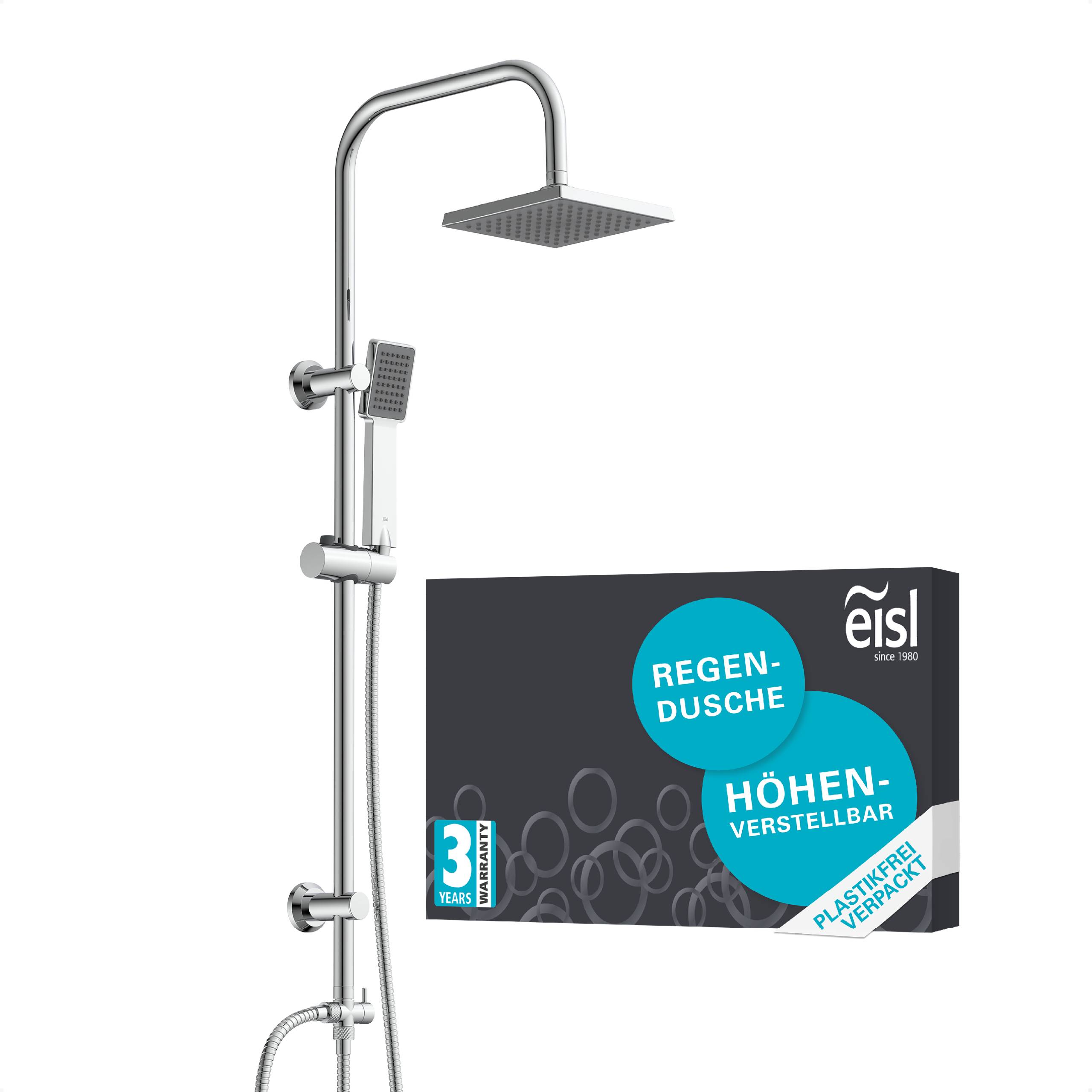 EASY ENERGY Überkopfbrause-Set, Chrom