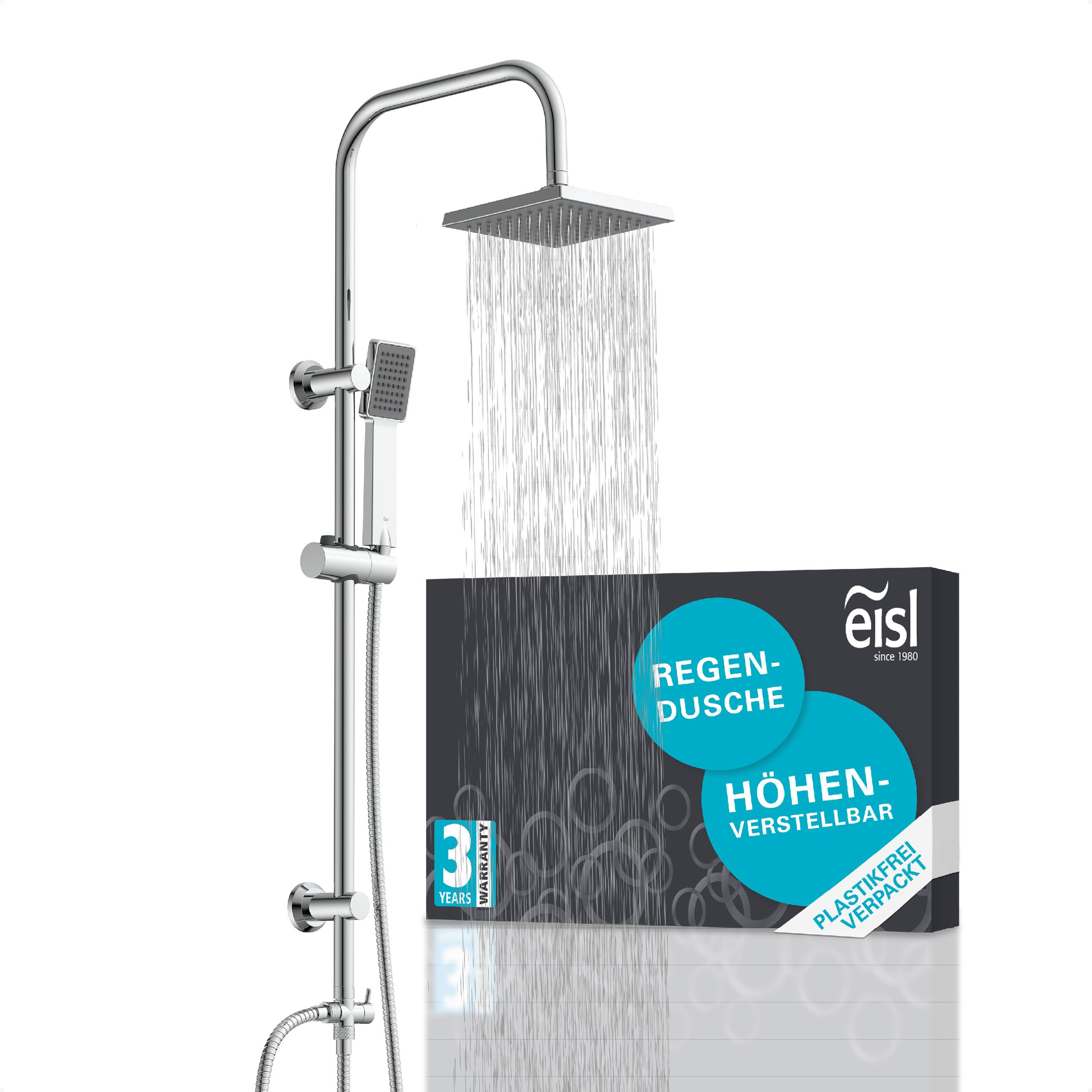 EASY ENERGY Überkopfbrause-Set, Chrom