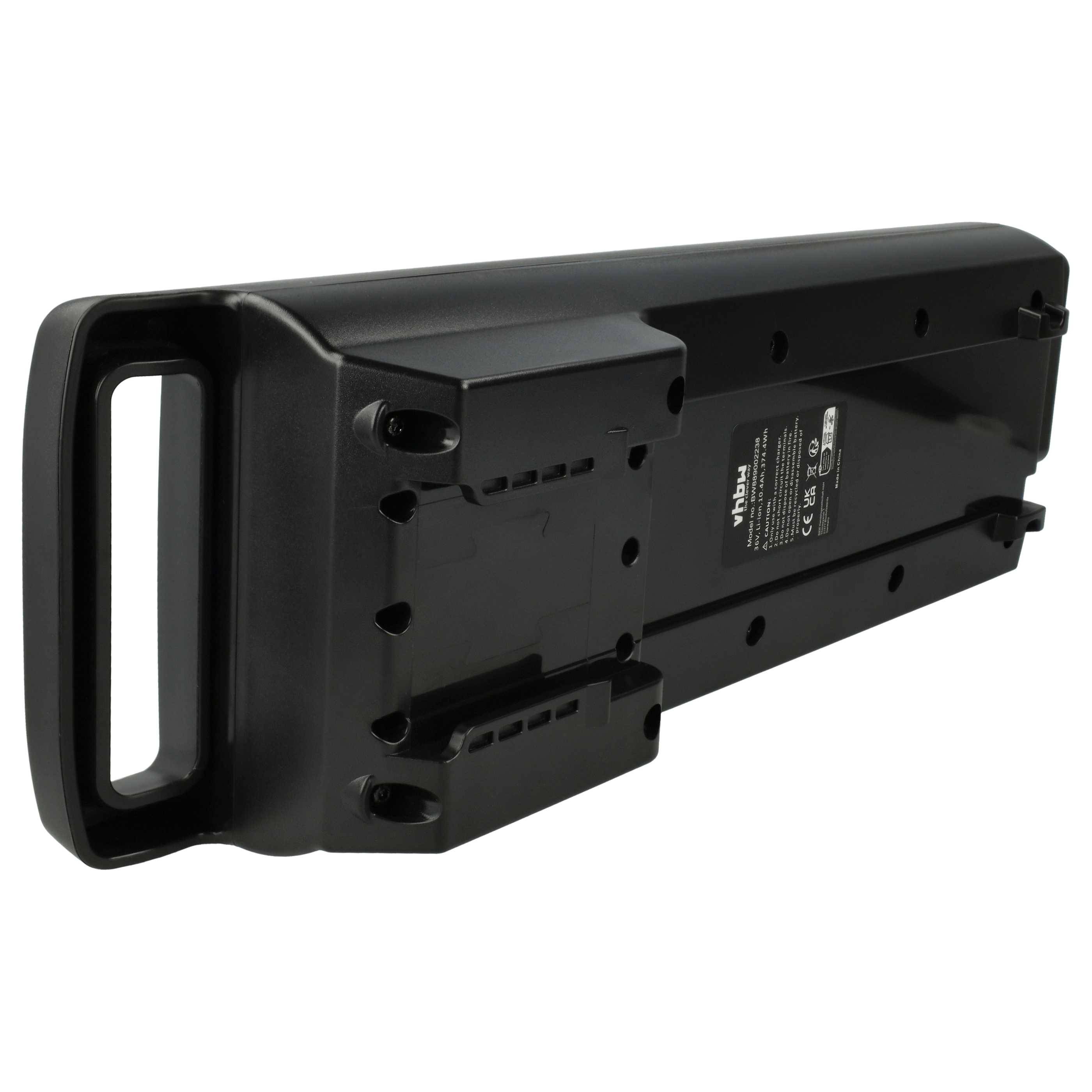 vhbw Akku Ersatz für Bosch 1270020507, 1270020503 für E-Bike Gepäckträger-System (10,4 Ah, 36 V, Li-Ion) - Schwarz