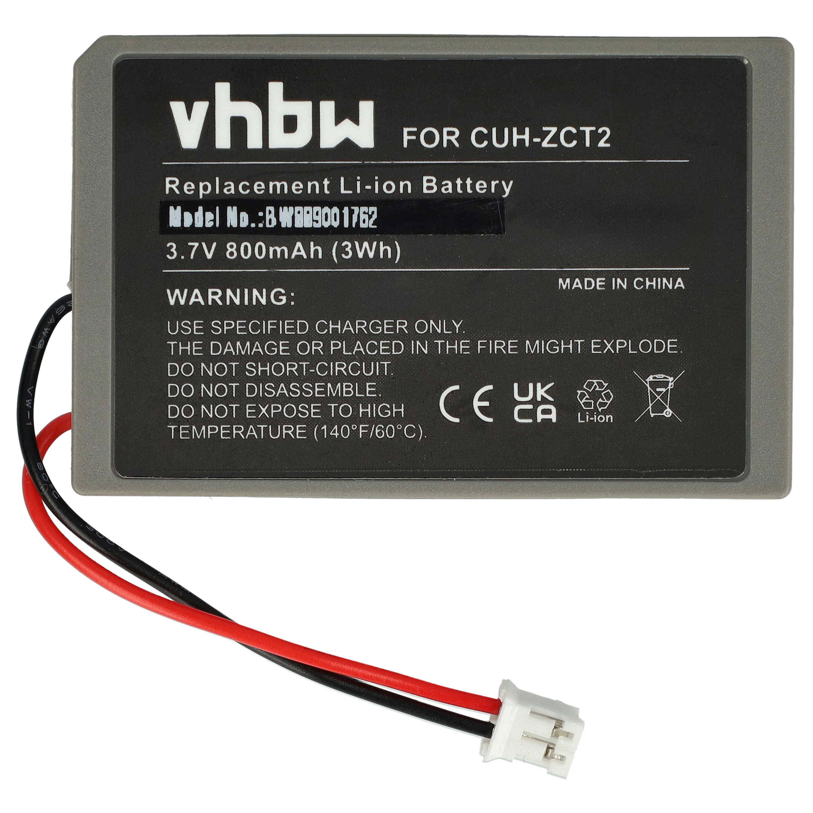 vhbw Akku kompatibel mit Sony JDM-020, JDM-001, JDM-011, Dualshock 4 Controller (800 mAh, 3,7 V, Li-Ion)