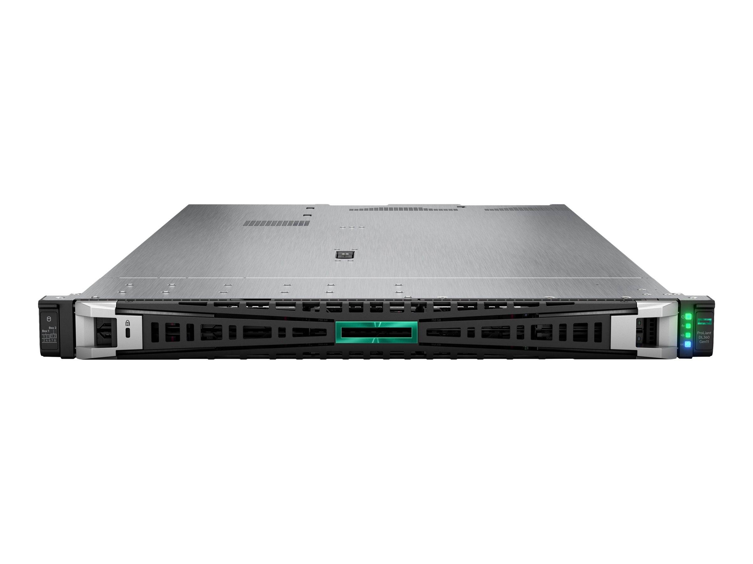HPE ProLiant DL360 Gen11 Network Choice - Server - Rack-Montage - 1U - zweiweg - 1 x Xeon Silver 4510 / 2.4 GHz - RAM 64