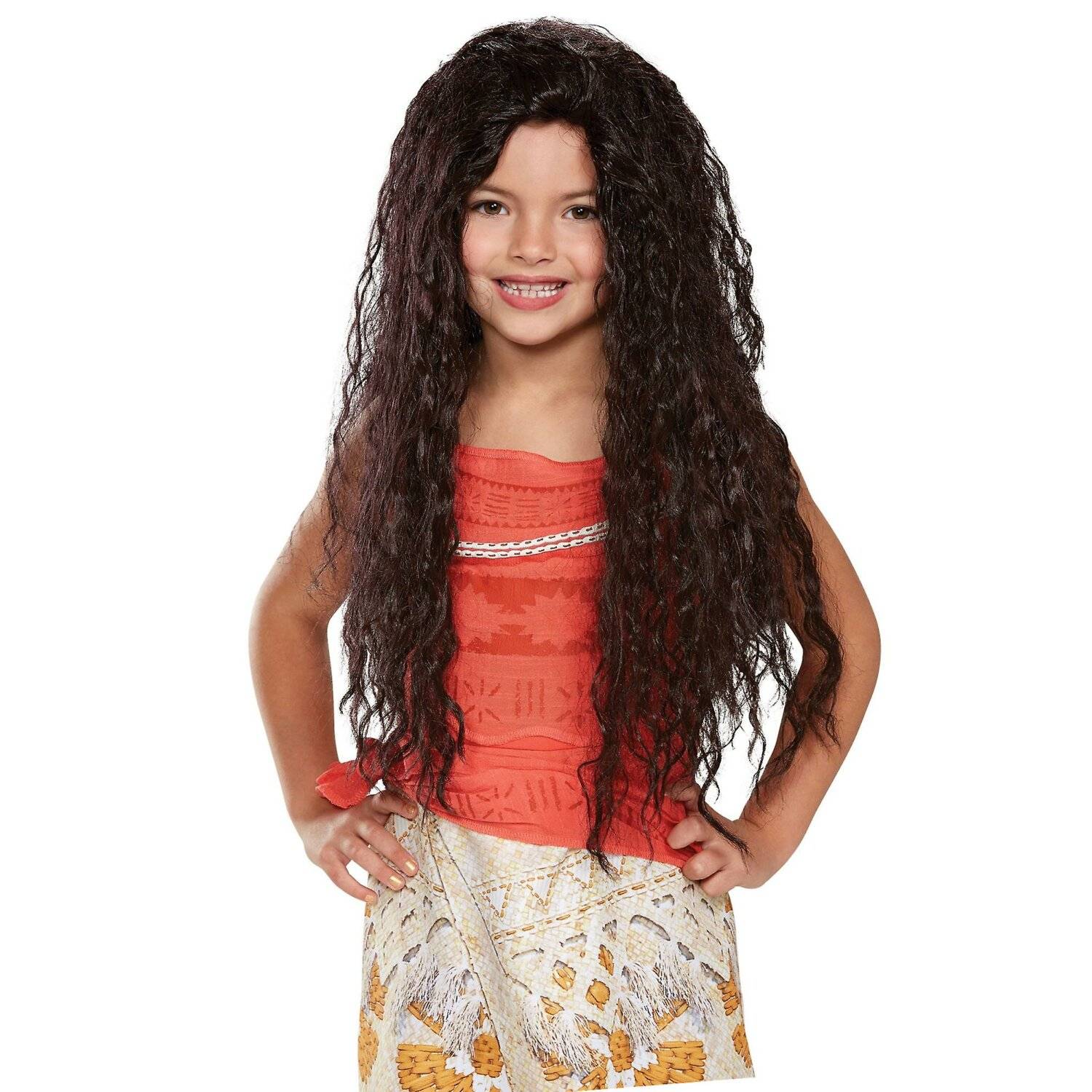 Moana Disney Vaiana Ozeanien Polynesien Native Prinzessin HawaiiMädchen Kostüm Perücke