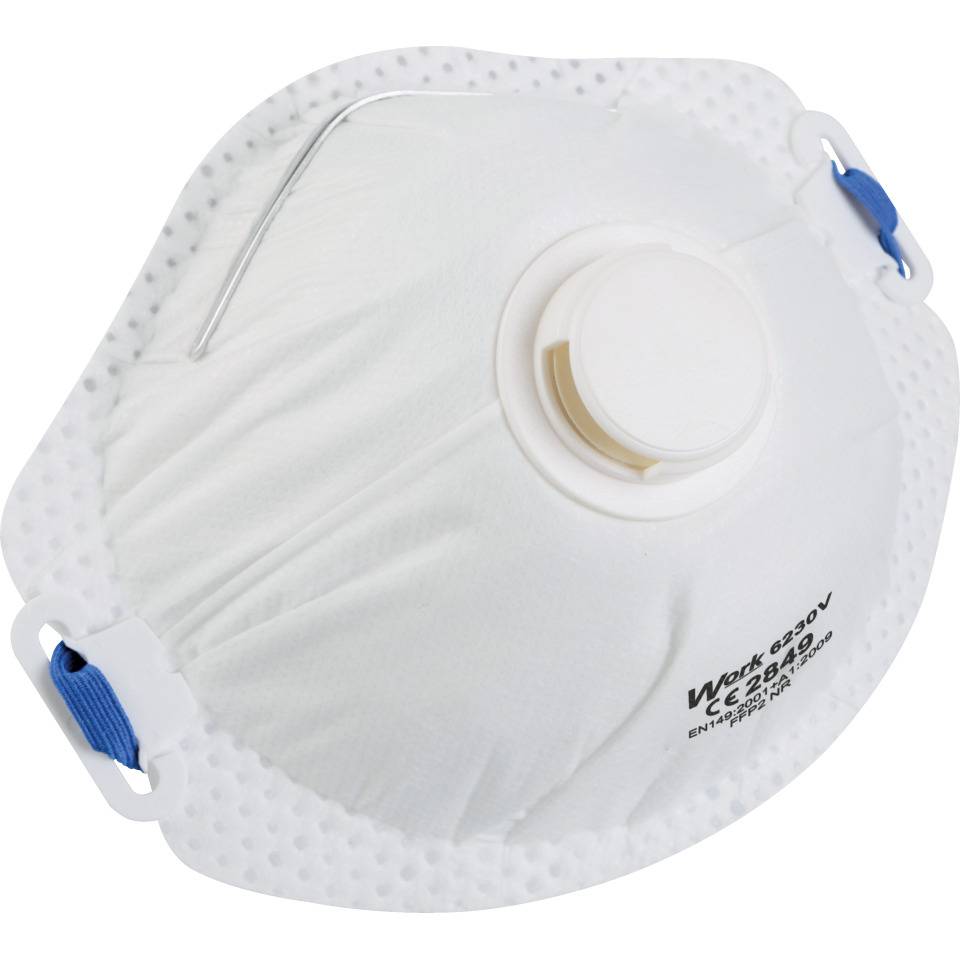 Work Serie 6000 filtrierende Halb-/Feinstaubmaske 6230V FFP2, mit Ventil, 10/VE