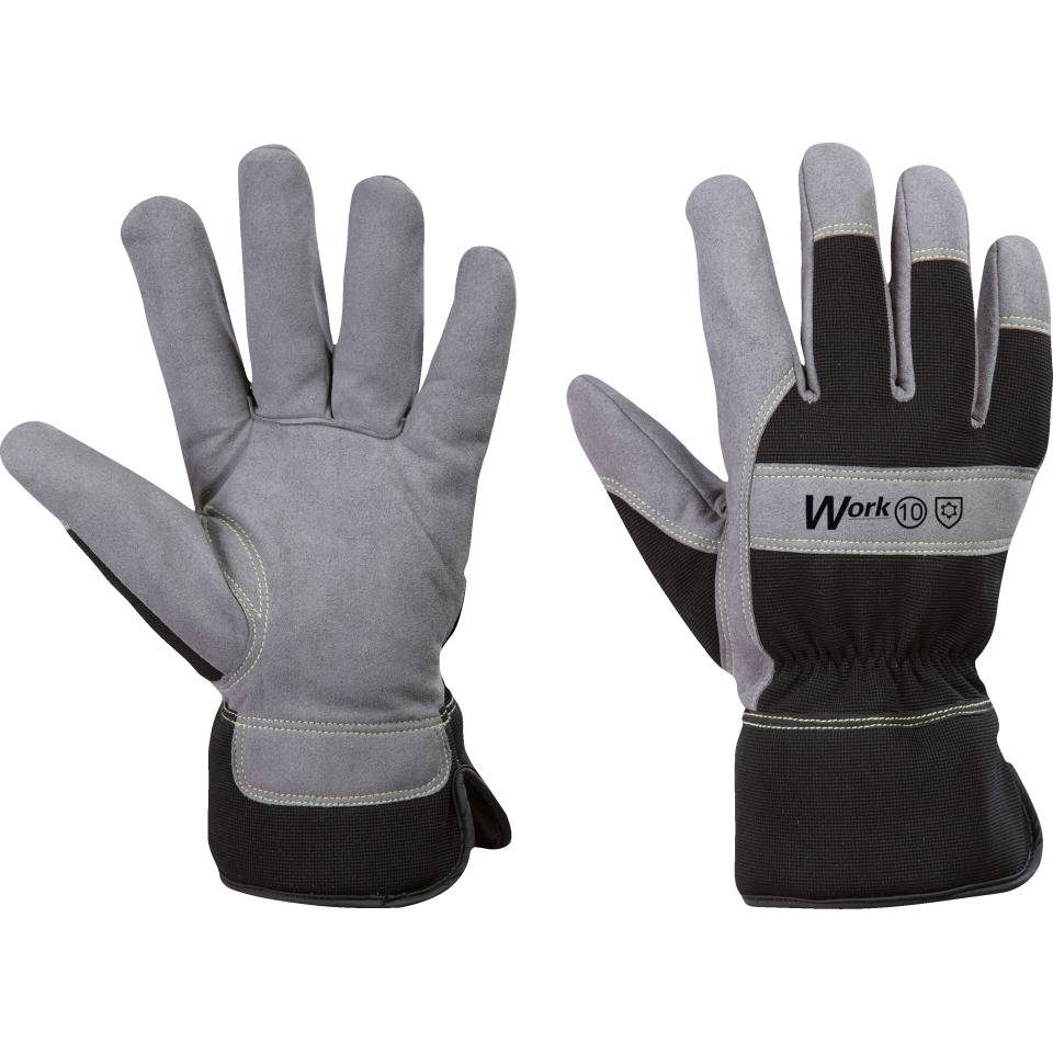 Work Schutzhandschuh SecuGrip® CS Winter, Kategorie II, schwarz/grau, Größe 11, EN 388, Kat. II