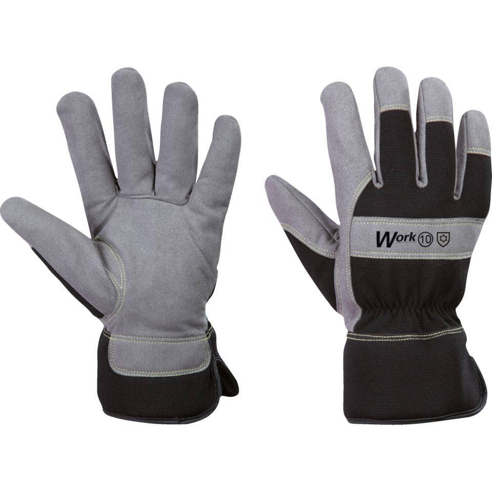 Work Schutzhandschuh SecuGrip® CS Winter, Kategorie II, schwarz/grau, Größe 11, EN 388, Kat. II