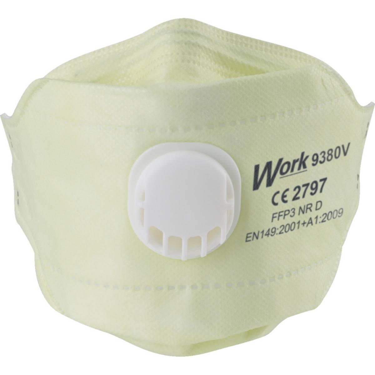 Work Serie 9000 filtrierende Halb-/Feinstaubfaltmaske 9380V, FFP3NRD, EN149, 20/VE