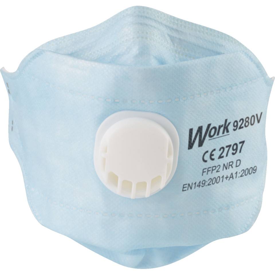 Work Serie 9000 filtrierende Halb-/Feinstaubfaltmaske 9280V, FFP2NRD, EN149, 20/VE