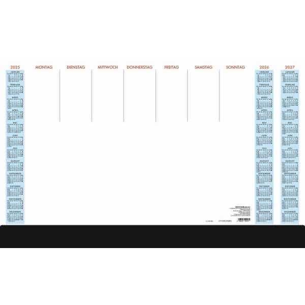 Schreibunterlage 108 59,5x37 1 Woche /1 Blatt mit Schutzleiste 2025