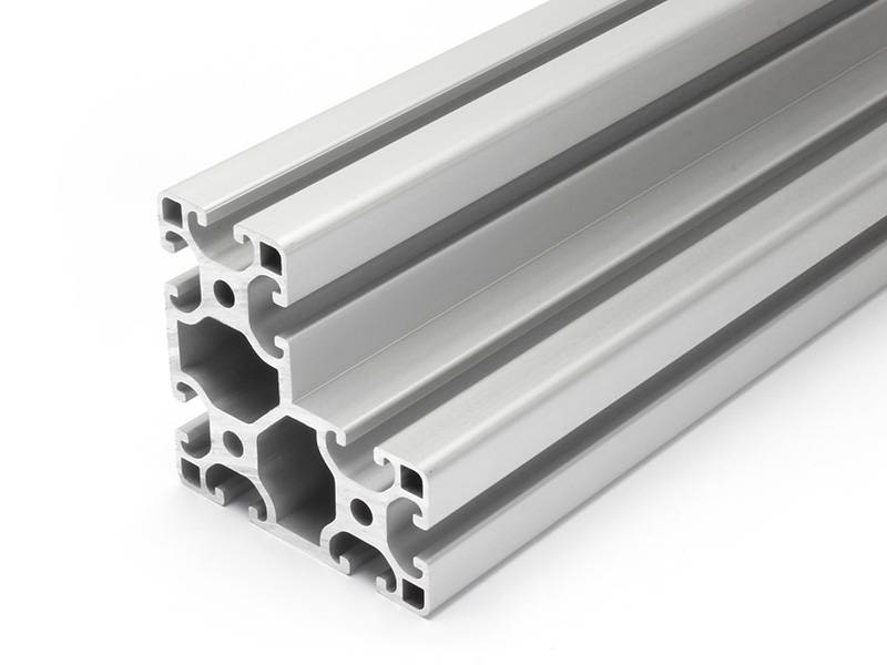 Aluminiumprofil 40x80x80L I-Typ Nut 8 (leicht), silber eloxiert . Aluminium Profil 40x80x80 Alu Profile 40 x 80 x 80 Montage- Systemprofil. 620mm