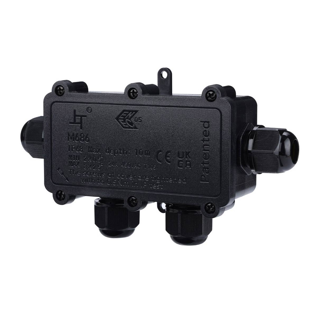 Kabelmuffe Abzweigdose Verteilerdose Kabelbox IP68 Wasserdicht 4-Fach Dose