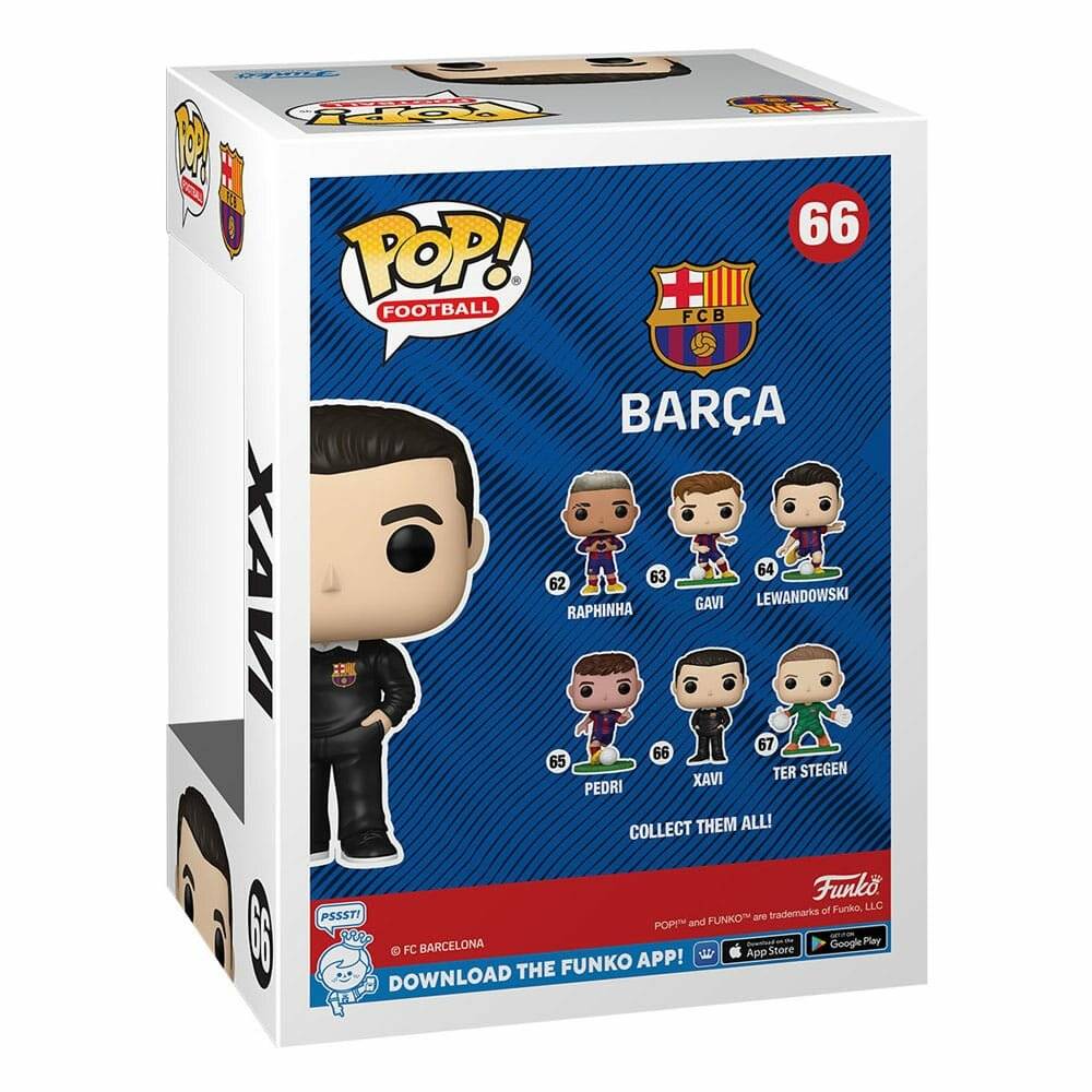 EFL POP! Football Vinyl Figur Barcelona - Xavi w/ CH 9 cm Sortiment (6)