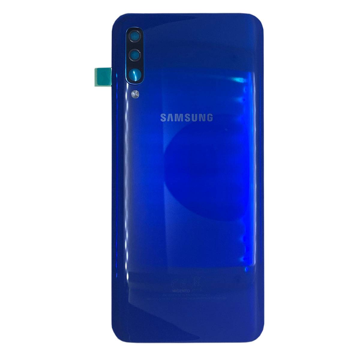 Samsung GH82-19229C Akkudeckel Deckel für Galaxy A50 A505F + Klebepad Blau Neu