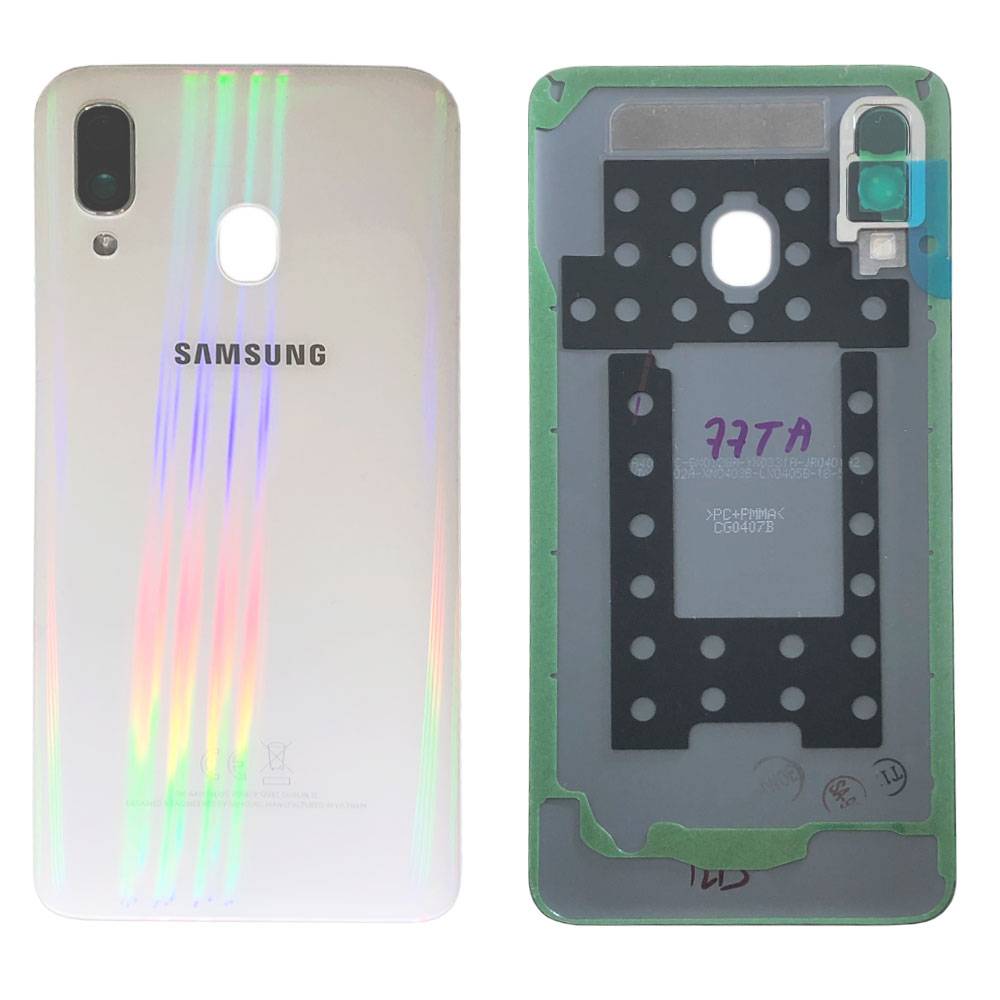 Samsung GH82-19406B Akkudeckel Deckel für Galaxy A40 A405F + Klebepad Weiß Neu