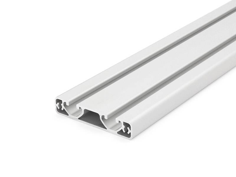 Aluminiumprofil 80x16E I-Typ Nut 8 (ultraleicht), silber eloxiert. Aluminium Profil 80x16 Alu Profil 80 x 16 Montage- Systemprofil 190mm