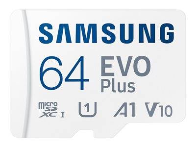 SD MicroSD Card 64GB Samsung SDXC EVO Plus (2024)(CL10) retail Multimedia-Technik Micro SD Karten