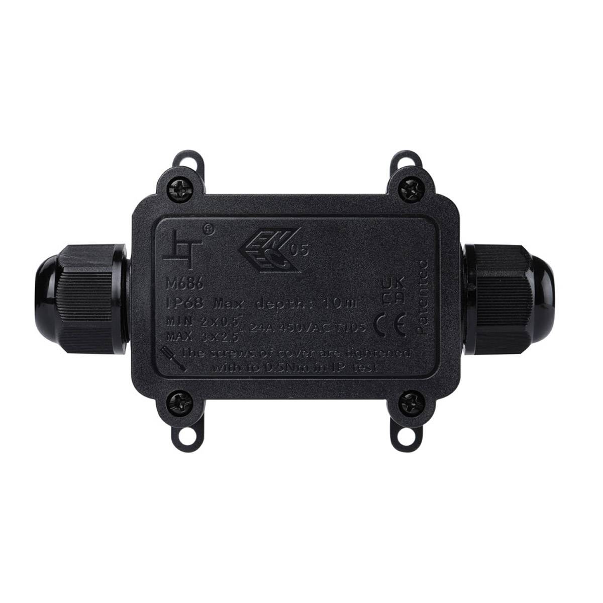 Abzweigdose Verteilerdose Kabelmuffe IP68 Wasserdicht Verbindungsdose 2-Wege