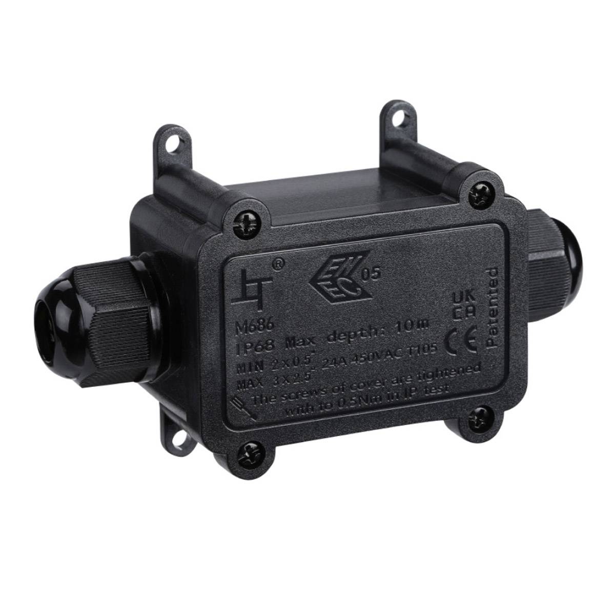 Abzweigdose Verteilerdose Kabelmuffe IP68 Wasserdicht Verbindungsdose 2-Wege