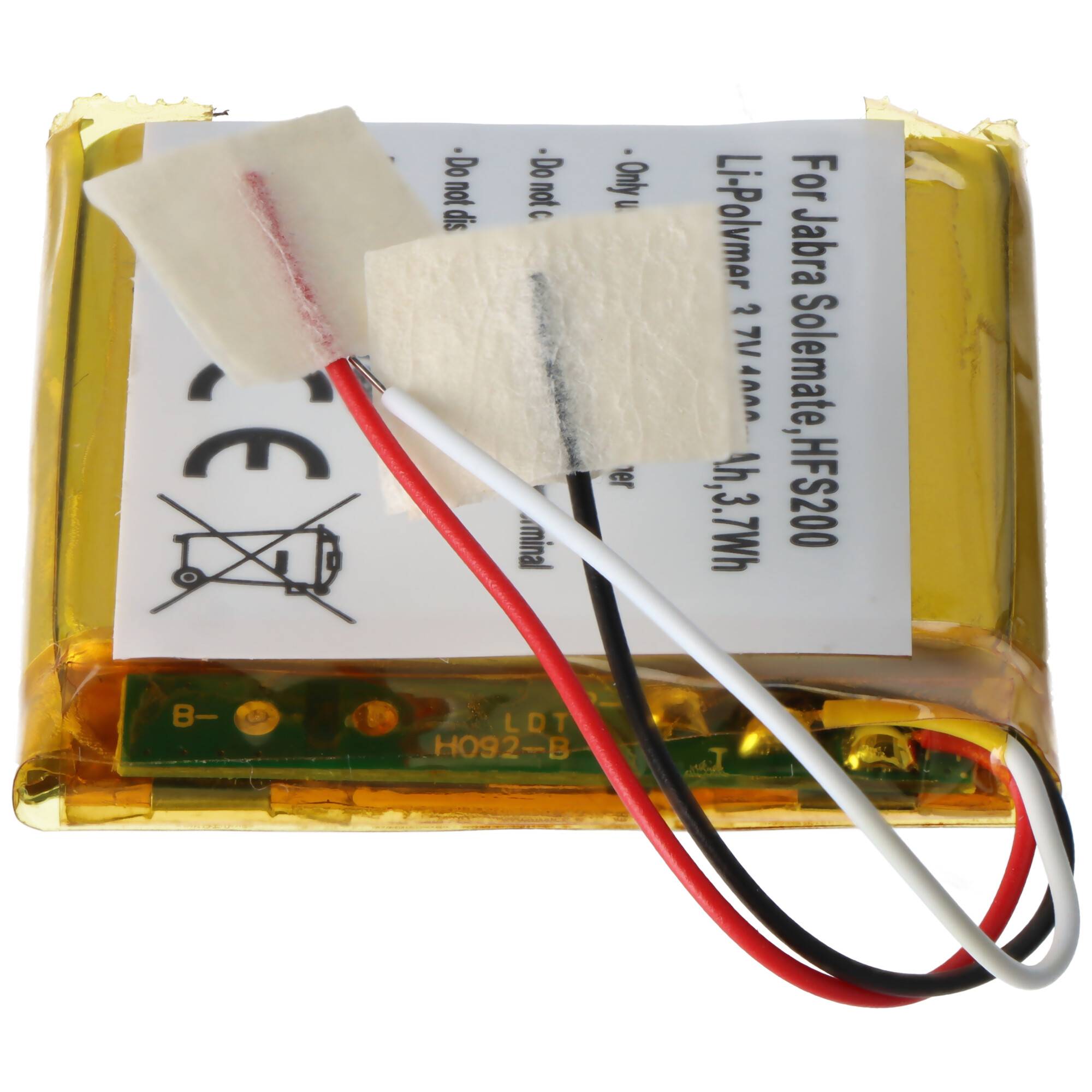 Akku passend für Jabra Solemate, HFS200, Li-Polymer, 3,7V, 1000mAh, 3,7Wh