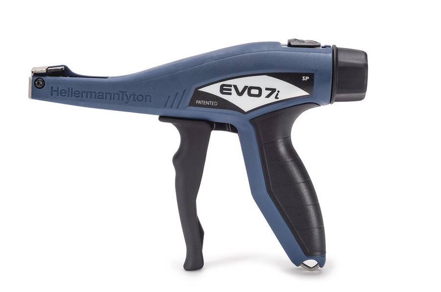 HellermannTyton Kabelbinderabbindewerkzeug EVO7iSP-MET/PL-BU
