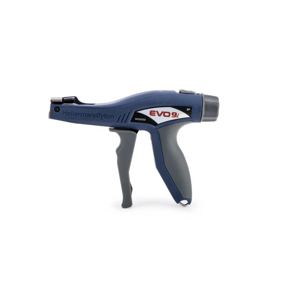 HellermannTyton Kabelbinderabbindewerkzeug EVO9iSP-MET/PL-BU