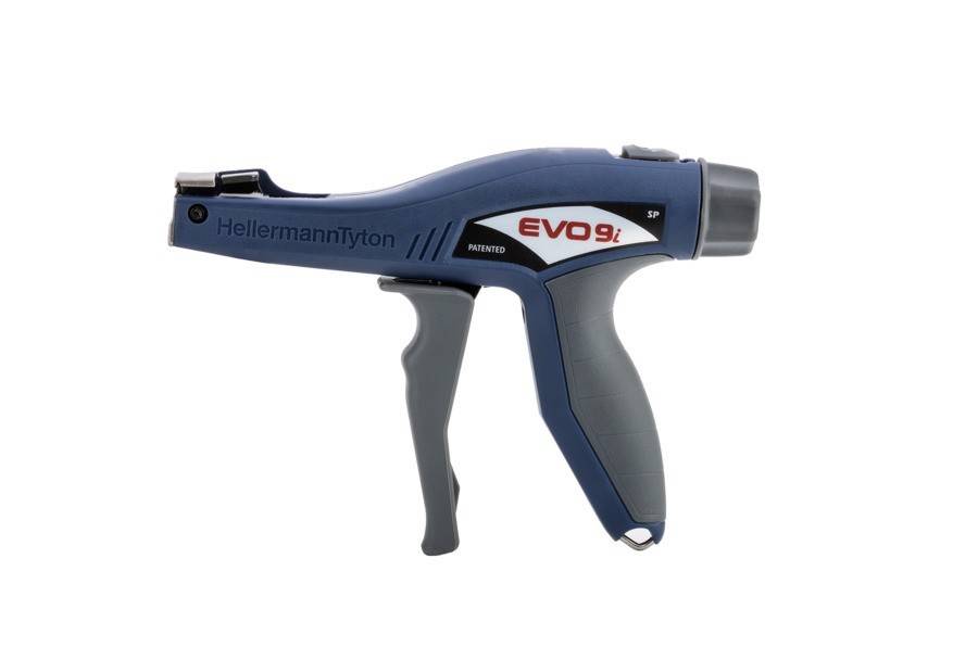 HellermannTyton Kabelbinderabbindewerkzeug EVO9iSP-MET/PL-BU