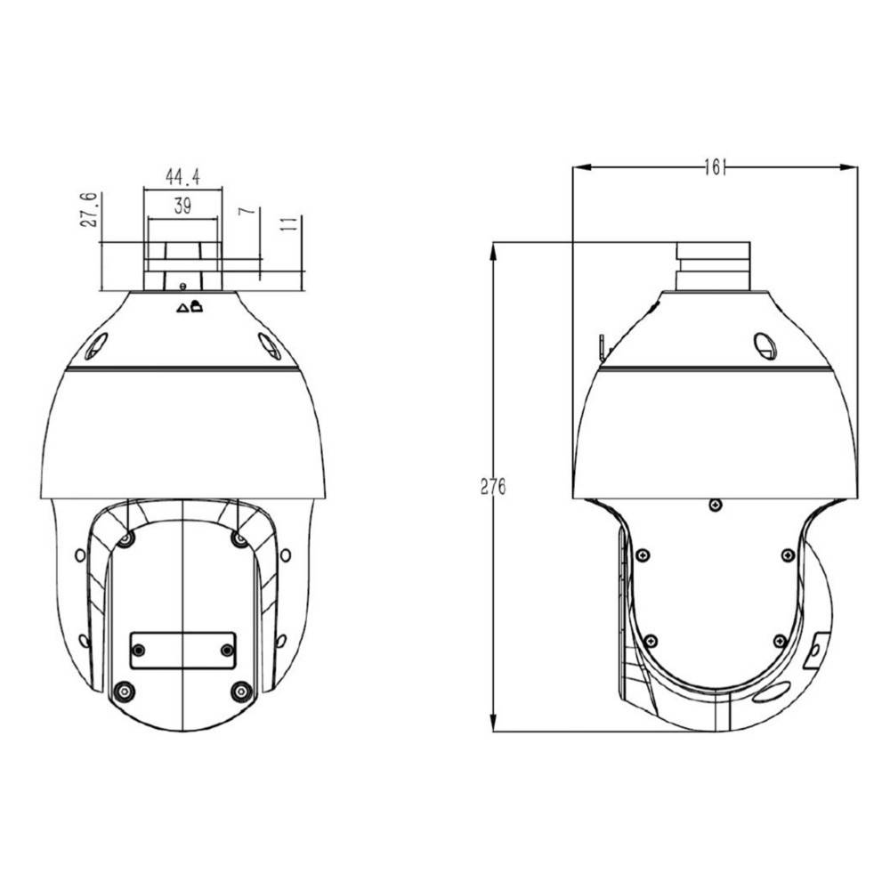 Grothe 2MPX IP PTZ-Kamera VK 1099/386