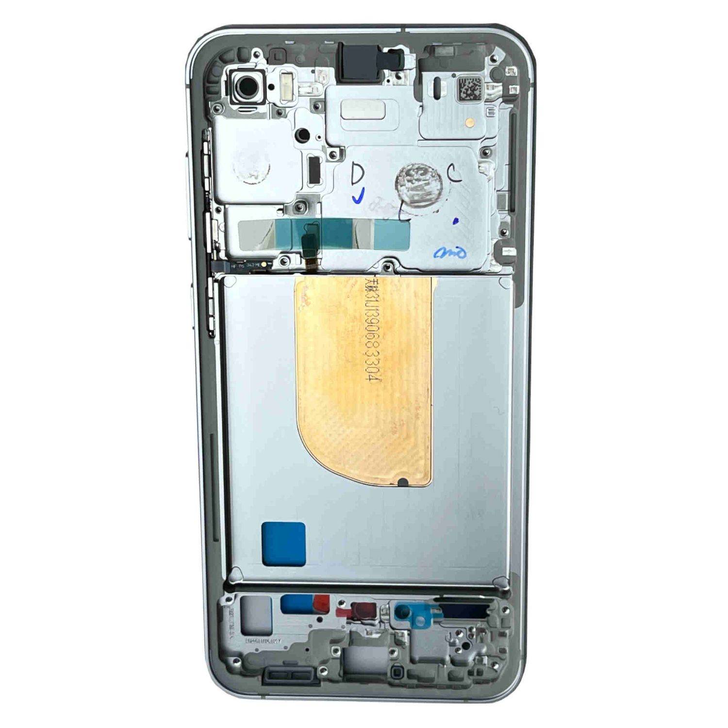 Samsung Display LCD Mittelrahmen für Galaxy S23 FE GH82-32857B Silber Ersatzteil