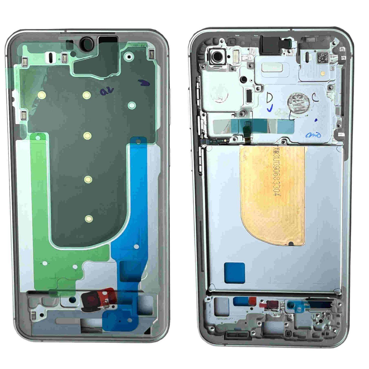 Samsung Display LCD Mittelrahmen für Galaxy S23 FE GH82-32857B Silber Ersatzteil