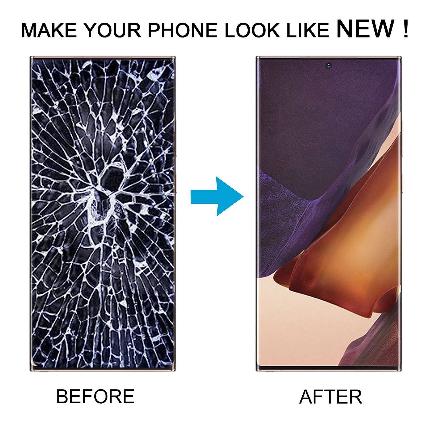 Für Samsung Galaxy Note 20 Ultra 5G SM-N986B Display Full OLED LCD mit Rahmen Einheit Touch Ersatzteil Reparatur Schwarz