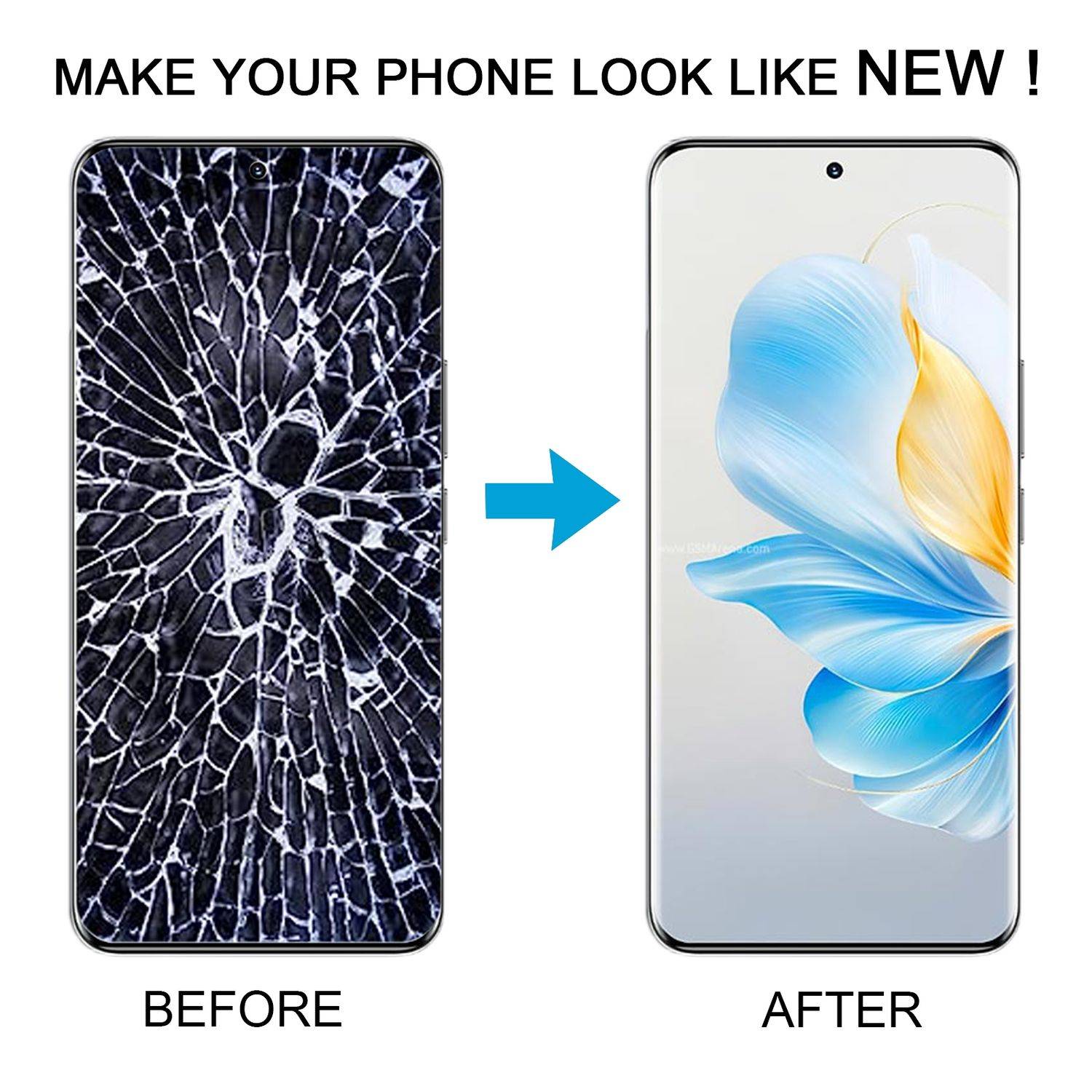 Für Honor 100 Display Full LCD Rahmen Einheit Touch Ersatzteil Silber