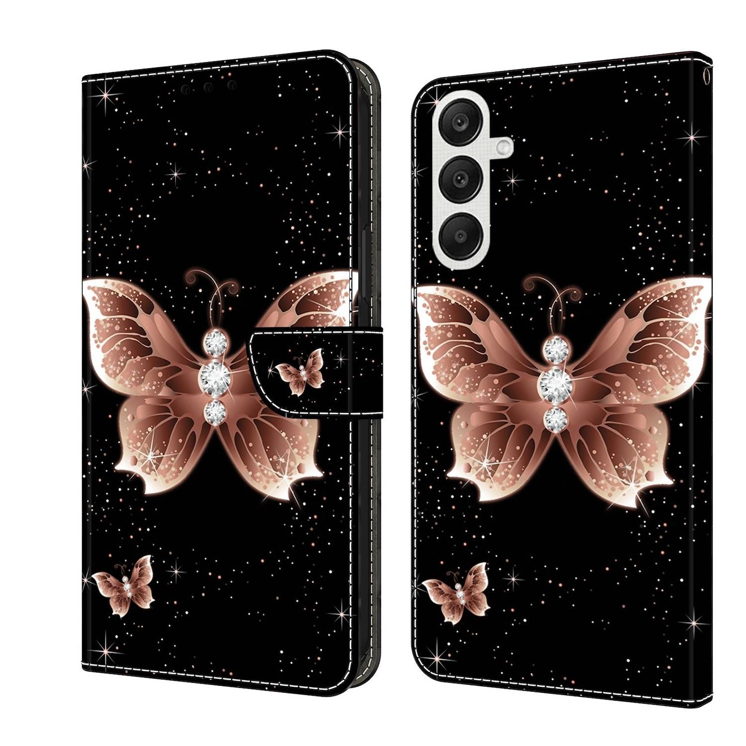 Für Samsung Galaxy A55 Kunstleder Schutz Tasche Hülle Book Motiv 8