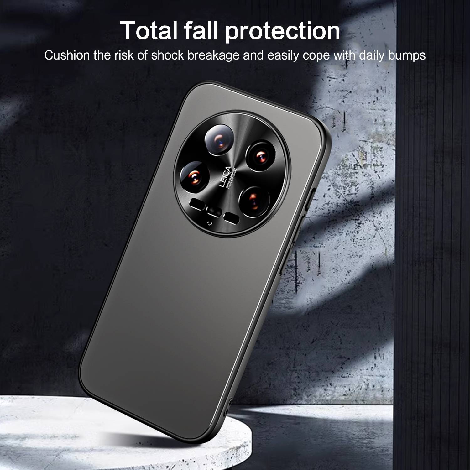 Für Xiaomi 14 Ultra Electroplating Frosted TPU PC Hülle mit Halterung