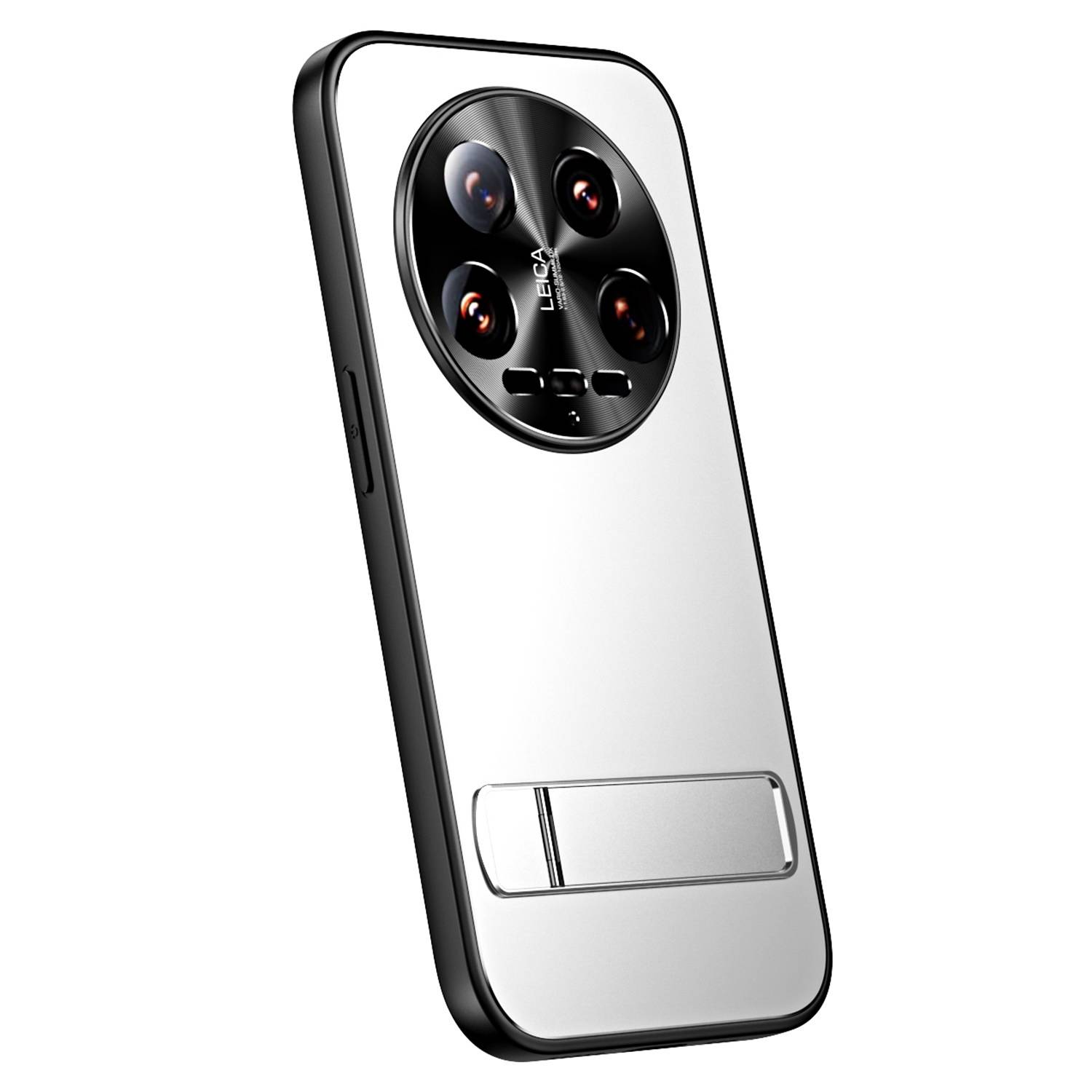 Für Xiaomi 14 Ultra Electroplating Frosted TPU PC Hülle mit Halterung