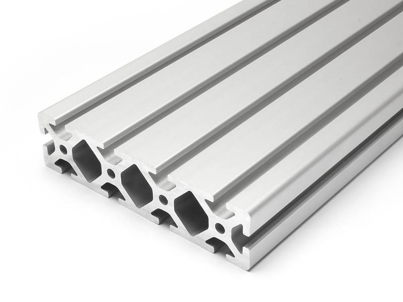 Aluminiumprofil 40x160S I-Typ Nut 8 (schwer), silber eloxiert. Aluminium Profil 40x160 Alu Profil 40 x 160 Montage- Systemprofil 1640mm
