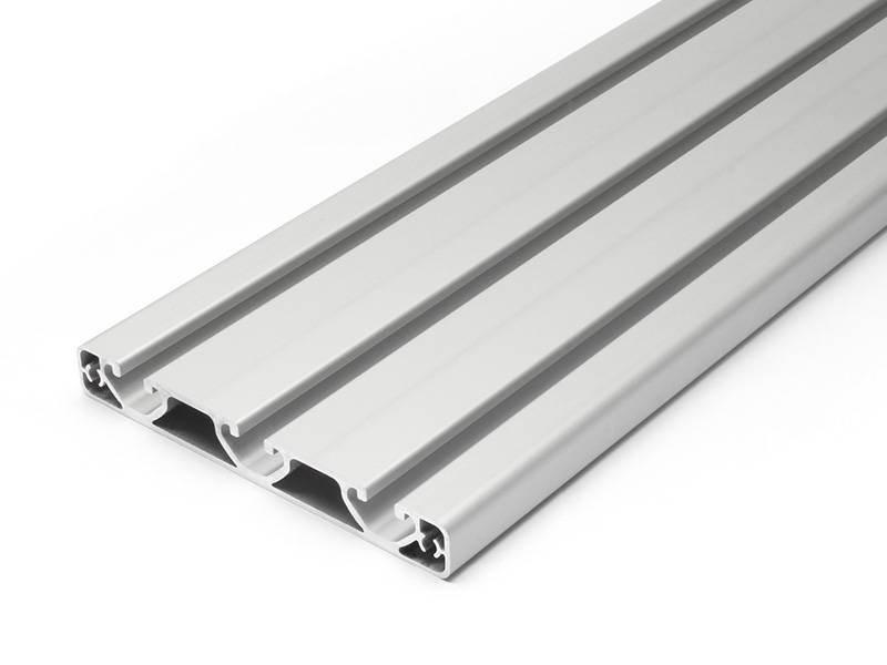 Aluminiumprofil 16x120E I-Typ Nut 8 (ultraleicht), silber eloxiert. Aluminium Profil 16x120 Alu Profile 16 x 120 Montage- Systemprofil 2000mm